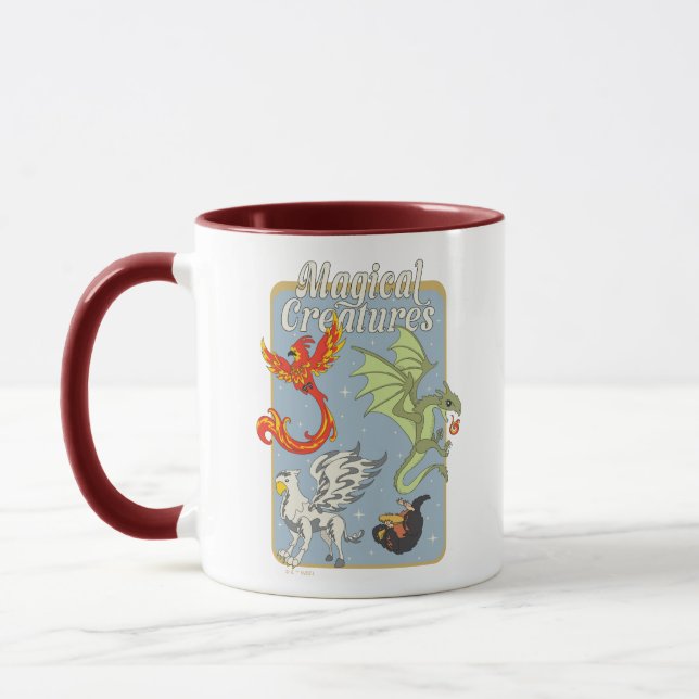 Mug Créatures Magiques Graphisme Vintage (Gauche)
