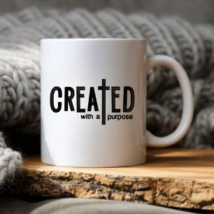Mug Créé avec une croix de musc à usage