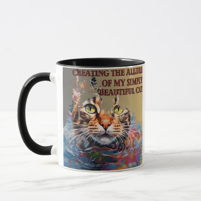 Mug Créer l'attrait de mon beau chat (Gauche)