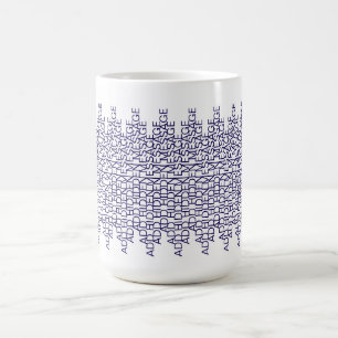 Mug Créer un message secret personnalisé tendance Navy
