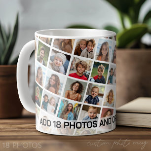 Mug Créer un motif de collage photo personnalisé - 18 