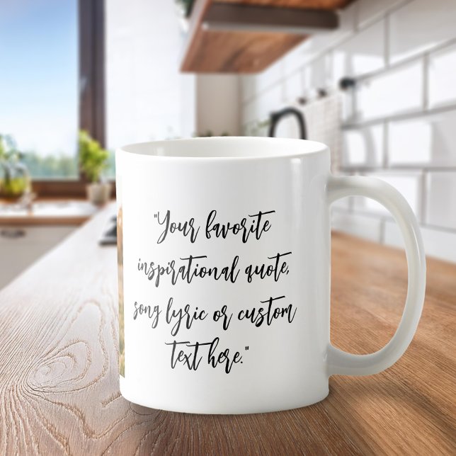 Mug Créer votre propre photo de devis personnalisée (Créateur téléchargé)