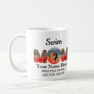 Mug Créer votre propre sport maman photo collage nage 