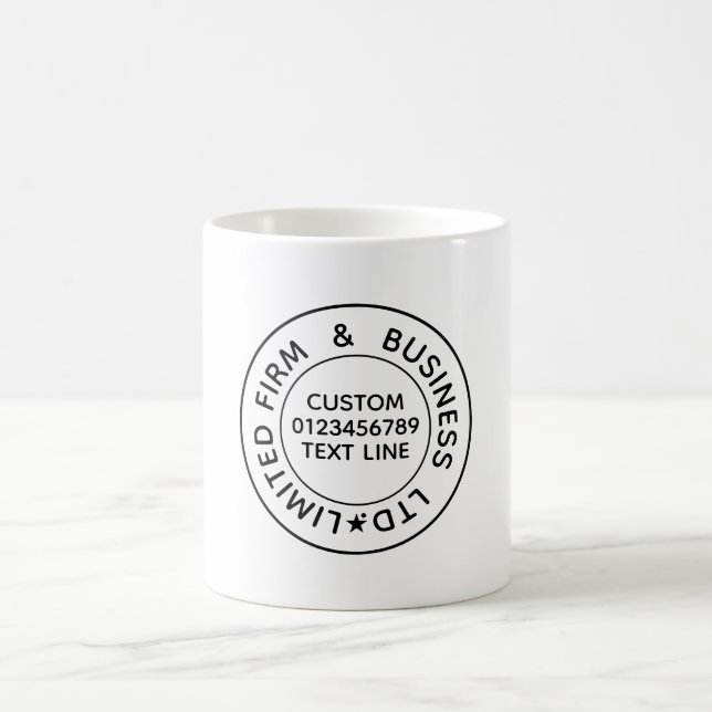 Mug Créer votre propre texte Modèle personnalisé (Centre)