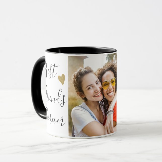 Mug Créez vos meilleurs amis pour toujours photo BFF (Devant gauche)