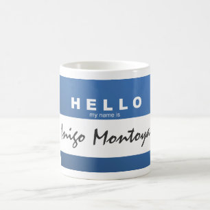 Mug Créez vos propres "bonjour que mon nom est…" Ta