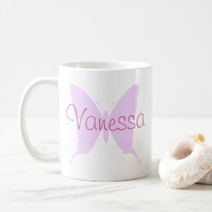 Mug Créez Votre Papillon Rose Personnalisé