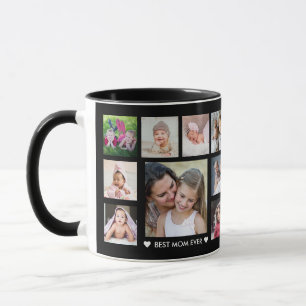 Mug Créez votre propre 18 photo Collage Meilleure mam