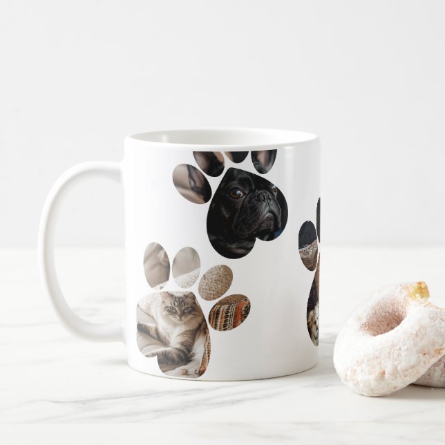 Mug Créez votre propre animal de compagnie photo Colla (Avec donut)
