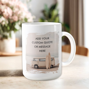 Mug Créez Votre Propre Citation Motivationnelle - Surf