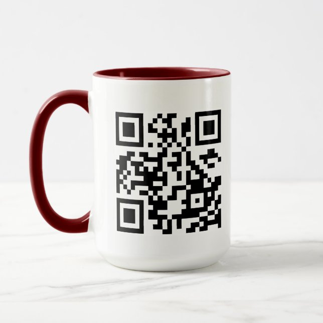 Mug Créez votre propre code QR (Gauche)