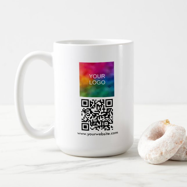 Mug Créez votre propre code QR Scan Me, téléchargez le (Avec donut)