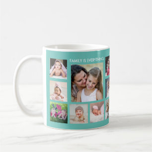 Mug Créez Votre Propre Collage Photo 18 Nom de Famille