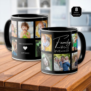 Mug Créez Votre Propre Collage Photo 8 Famille Citatio