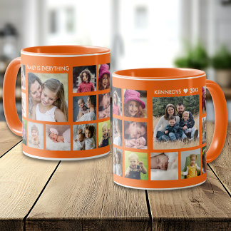 Mug Créez Votre Propre Collage Photo de Famille 18 Ora