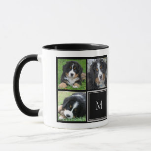 Mug Créez votre propre collage photo monogrammed