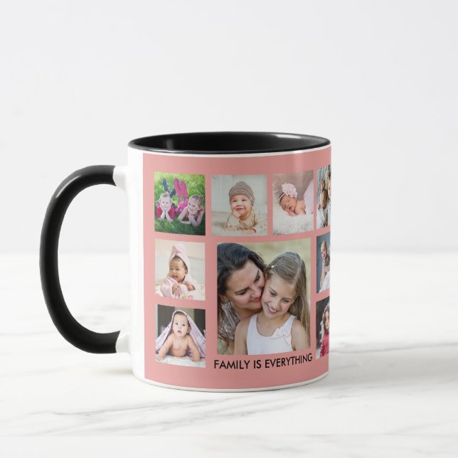 Mug Créez votre propre collection de photos de famille (Gauche)