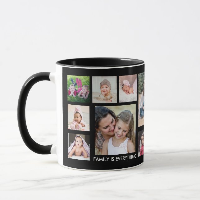 Mug Créez votre propre collection de photos de famille (Gauche)
