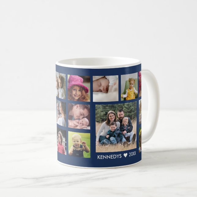 Mug Créez votre propre collection de photos de famille (Devant droit)