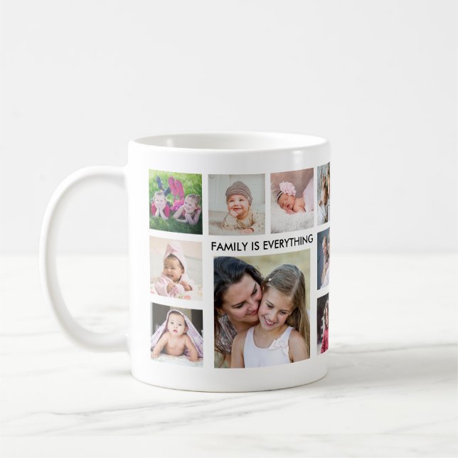 Mug Créez votre propre collection d'images de famille  (Gauche)