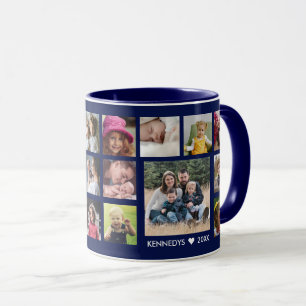 Mug Créez votre propre collection photo 22 Nom de fami