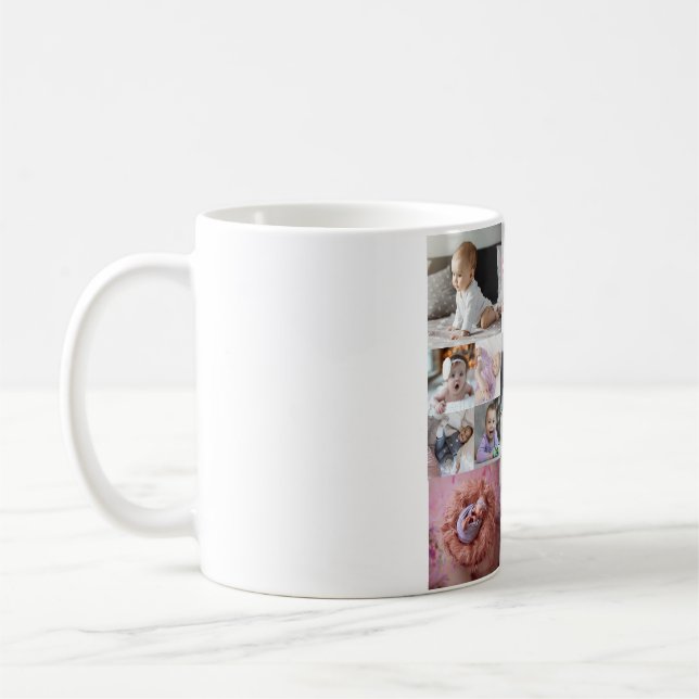 Mug Créez votre propre collection photo de 15 personne (Gauche)