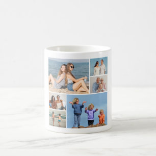 Mug Créez votre propre collection photo de 6 personnes
