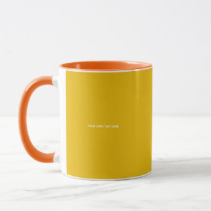 Mug Créez Votre Propre Conception Personnalisée Jaune