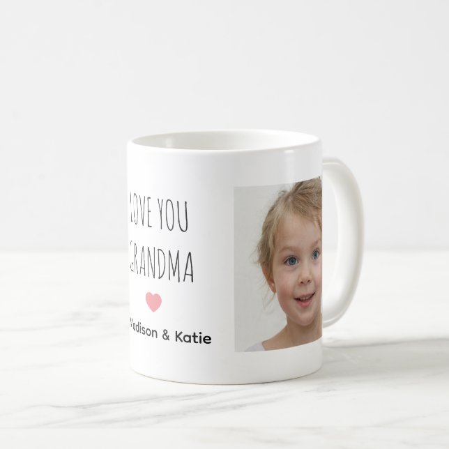 Mug Créez votre propre grand-mère photo (Devant droit)