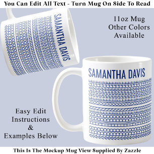 Mug Créez Votre Propre Message Long Caché & Nom 151BuW