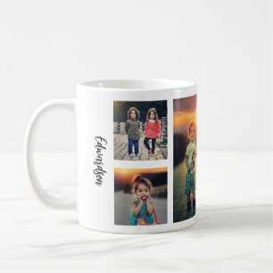 Mug Créez votre propre monogramme de nom de collage de