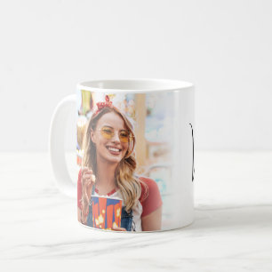 Mug Créez votre propre monogramme photo personnalisé