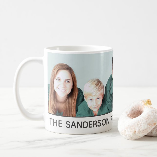 Mug Créez votre propre photo de famille faite sur (Avec donut)