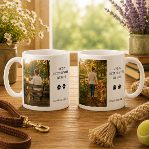Mug Créez votre propre photo La vie est meilleure avec