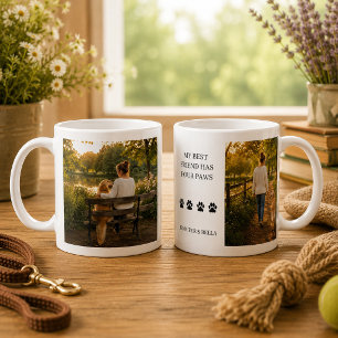 Mug Créez votre propre photo Mon meilleur ami a quatre