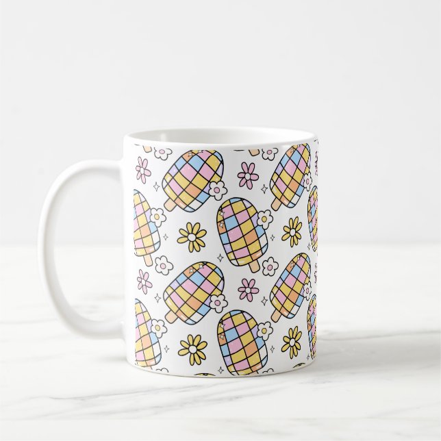 Mug Crème de glace douce et florale - Motif d'été luna (Gauche)
