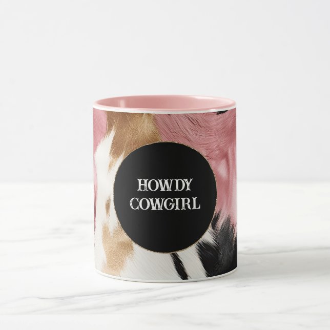 Mug Crème d'or rose noir vachette (Centre)