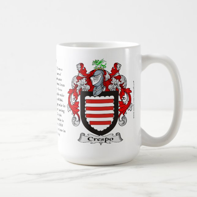 Mug Crespo, l'origine, la signification et la crête (Droite)