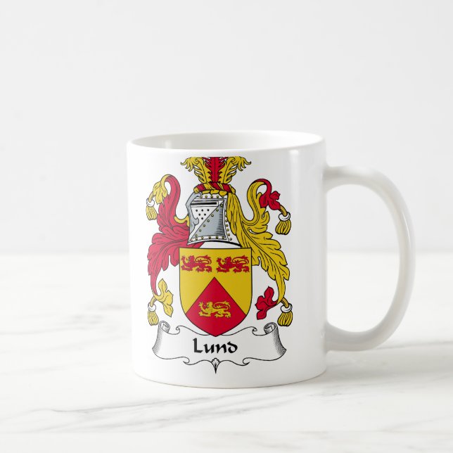 Mug Crête de famille de Lund (Droite)