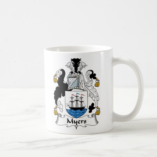 Mug Crête de famille de Myers (Droite)