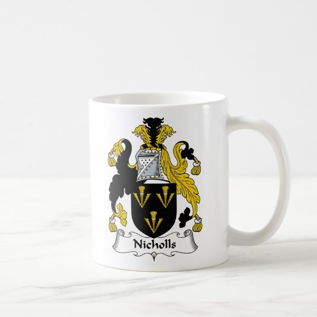 Mug Crête de famille de Nicholls (Droite)