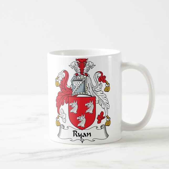 Mug Crête de famille de Ryan (Droite)