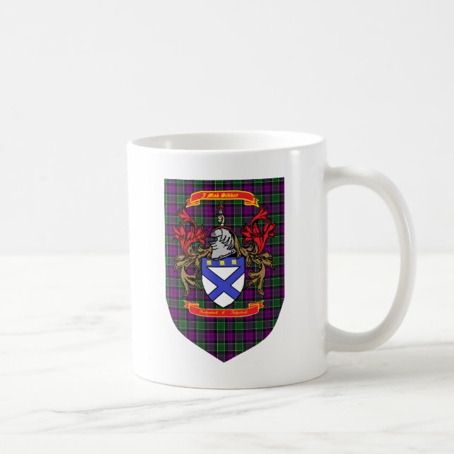 Mug Crête de Kirkpatrick Kilpatrick sur le tartan de (Droite)
