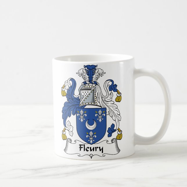 Mug Crête fleury de famille (Droite)
