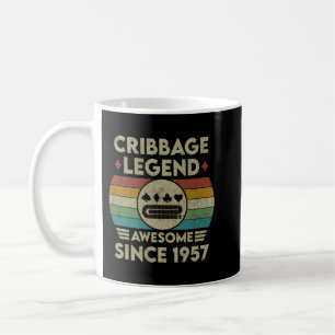 Mug Cribbage Legend 65 Ans Awesome Depuis 1957 Cr
