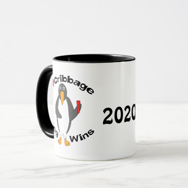 Mug Cribbage Peg gagne (Devant gauche)