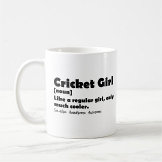 Mug Cricket Girl Drôle Définition Cricket Lover
