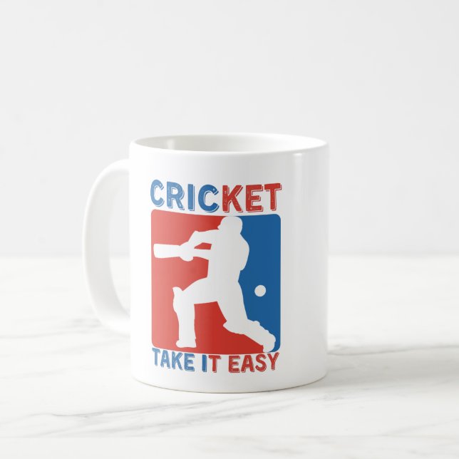 MUG CRICKET PRENEZ-LE FACILEMENT - CRICKET LOVER (Devant gauche)