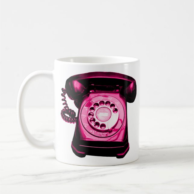 Mug Crimson de ligne téléphonique (Gauche)