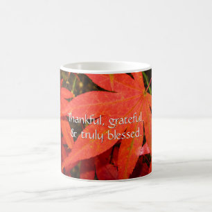 Mug Crimson Maple Feuilles - Thanksgiving personnalisé
